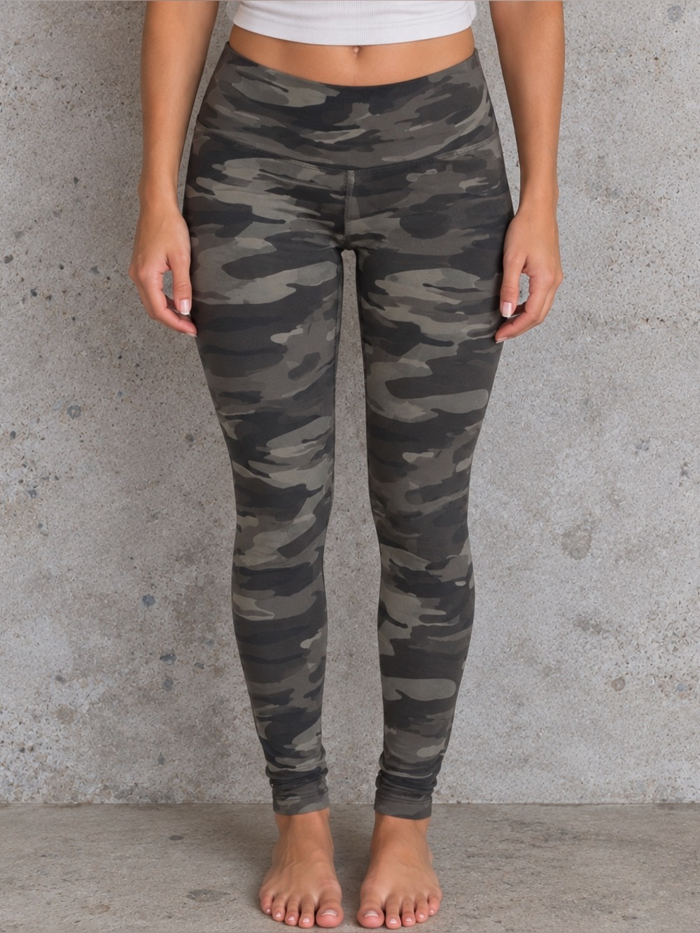 y2k green Camo Leggings Express Small Cotton Blend Stretch Y2K Lounge